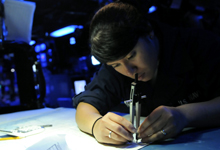 USS Blue Ridge at work